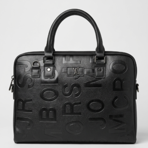 Luxury Embossed Leather Laptop Bag