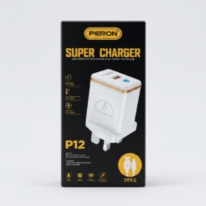 Original Peron P12 dual USB charger (Type C)